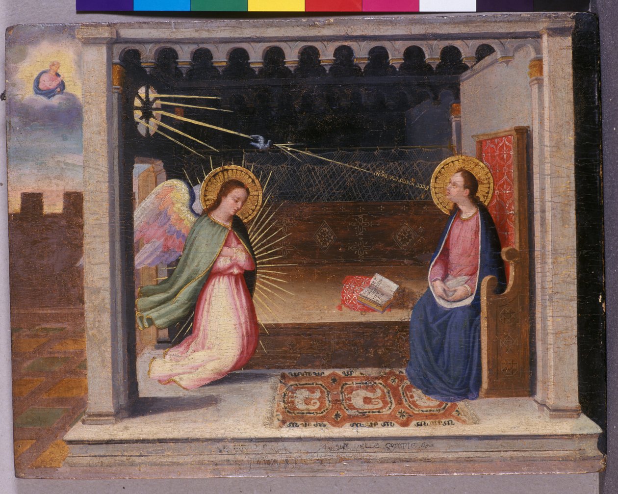Müjde, c.1500 (ahşapta tempera) by Italian School