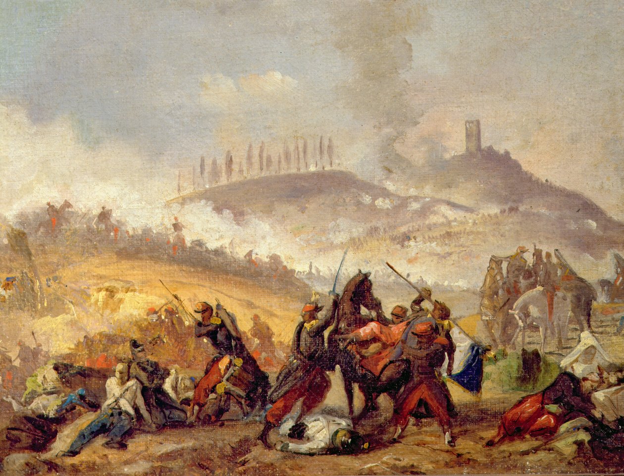Solferino Savaşı by Italian School