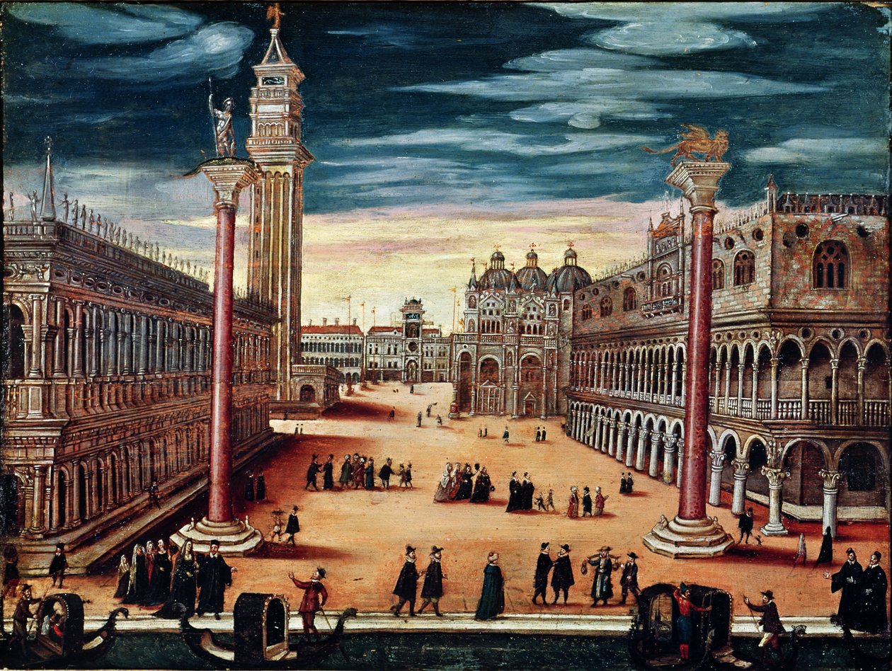 Piazzetta di San Marco, Venedik by Italian School