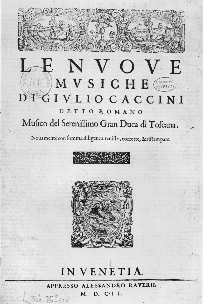 Giulio Caccini (c.1550-1615) 1602