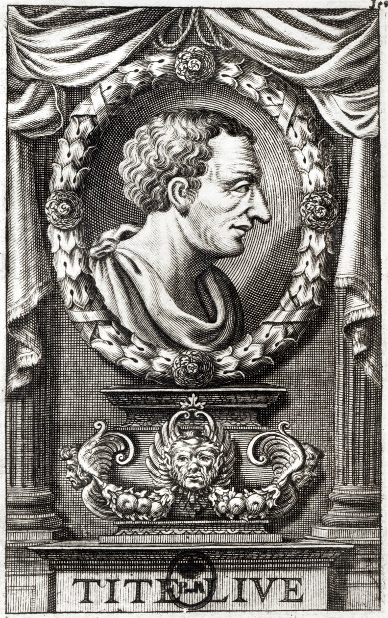 Livy olarak bilinen Titus Livius (59BC-17AD) by Italian School