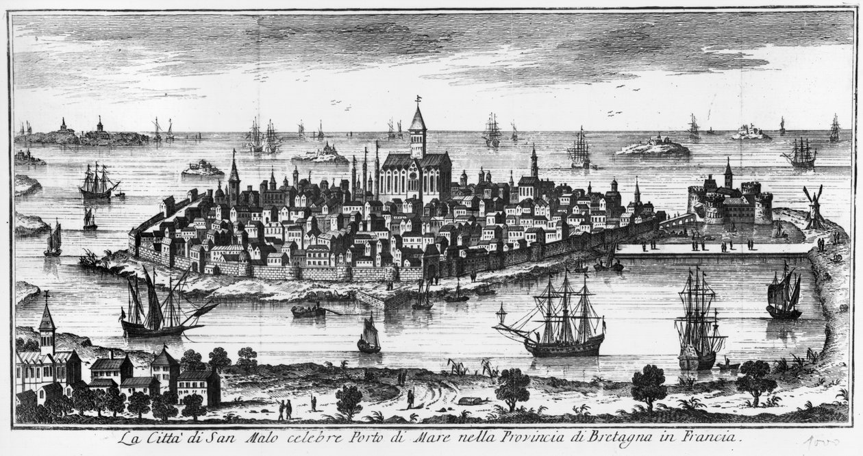 View of St. Malo   by Italian School