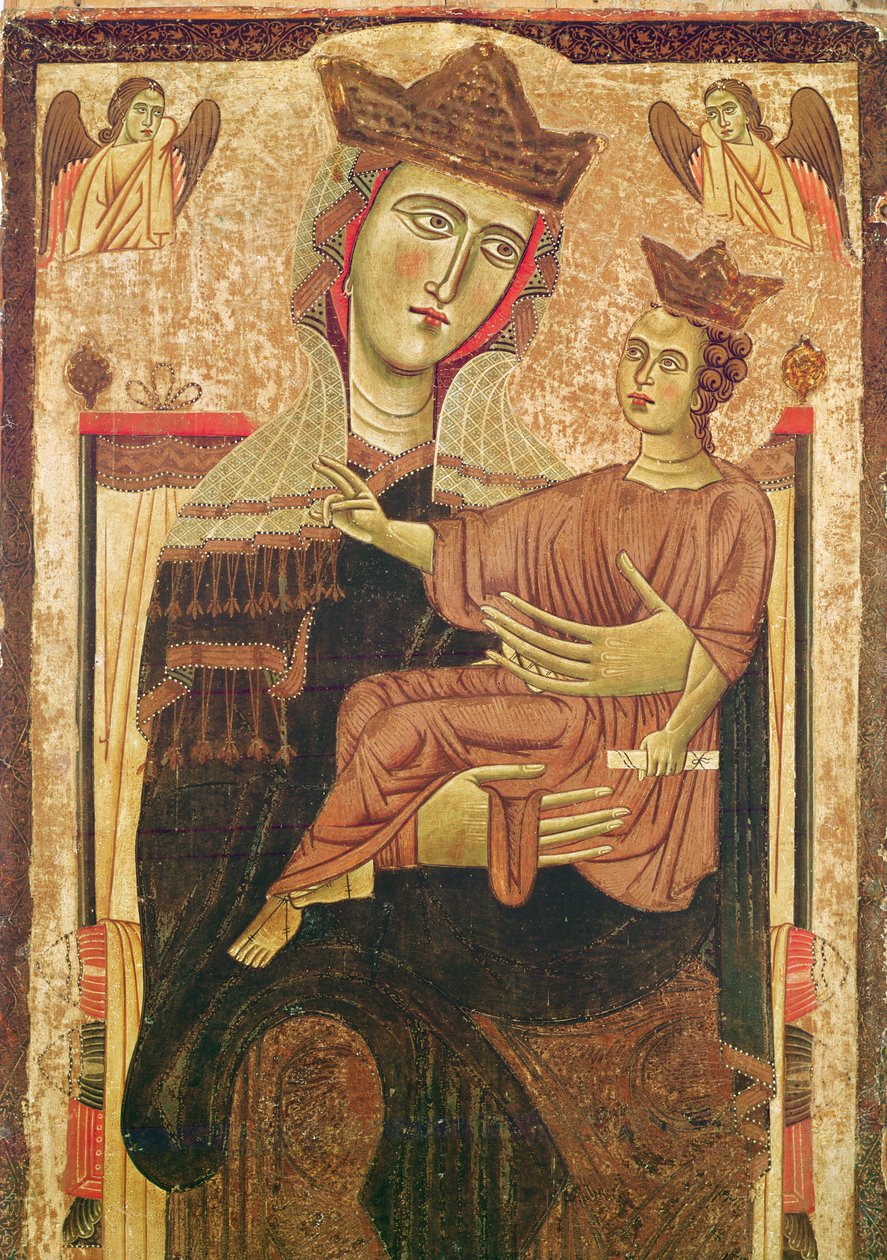 Bakire ve Çocuk (panelde öfke) by Italian School