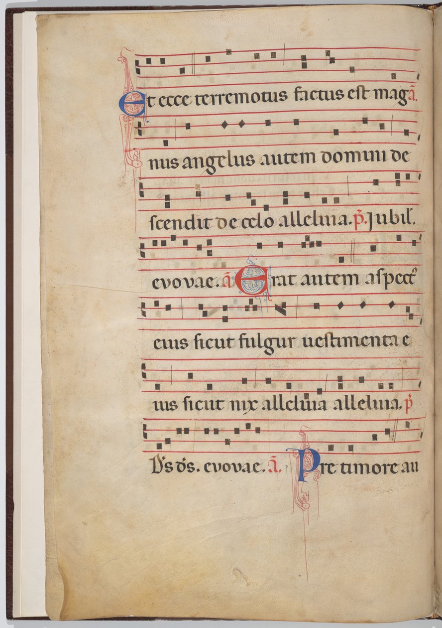 Antifonal bir parçadan yaprak 3 (verso) by Italian 13th Century