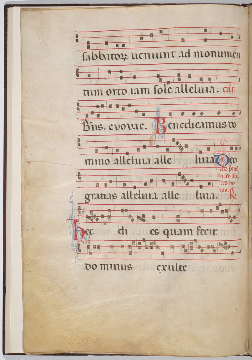 Antifonal bir parçadan yaprak 4 (verso) by Italian 13th Century