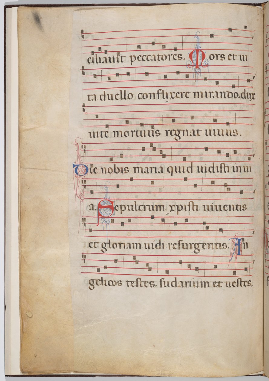 Antifonal bir parçadan yaprak 6 (verso) by Italian 13th Century