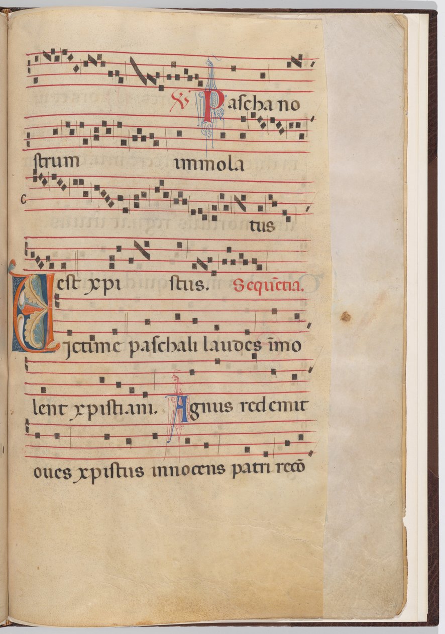 Antifonal bir parçadan yaprak 6 by Italian 13th Century