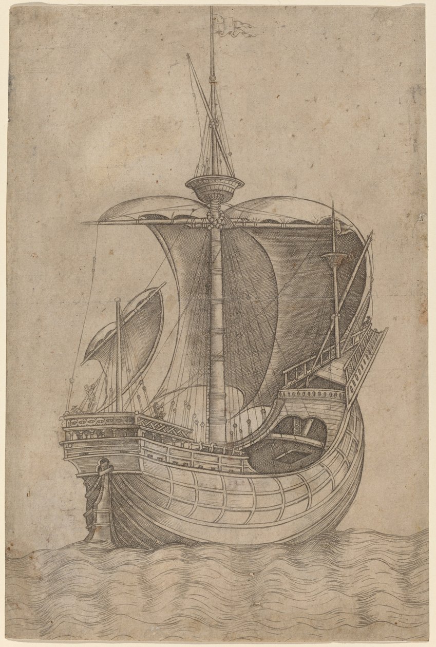 Carrack, Sağa Gidiyor by Italian 15th Century