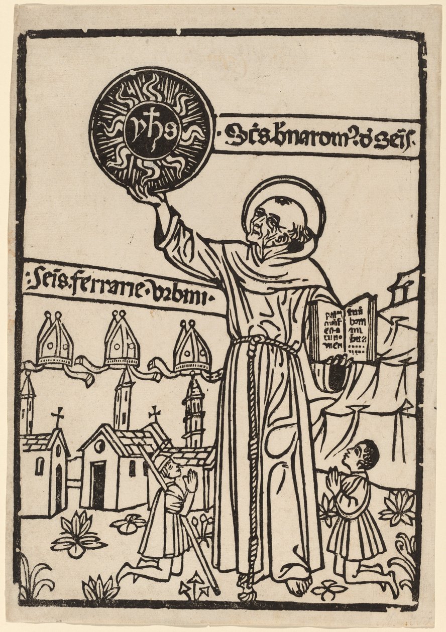 Siena Aziz Bernardino by Italian 15th Century