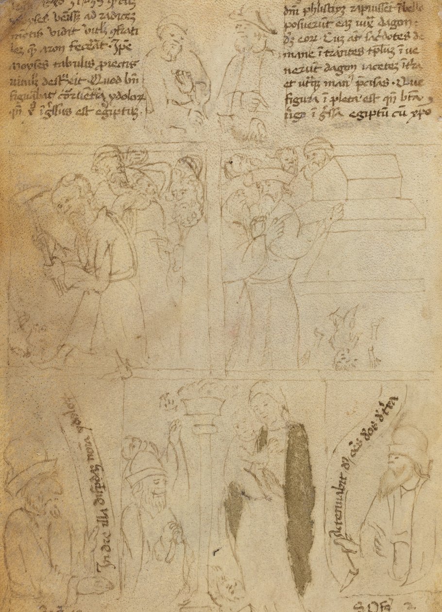 Mısır Putlarının Yıkılışı [verso] by Italian 15th Century