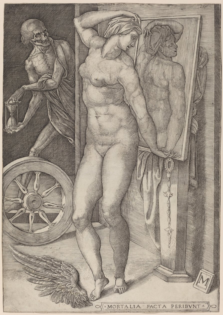 Kibir Alegorisi (Bir Kadını Şaşırtan Ölüm) by Italian 16th Century