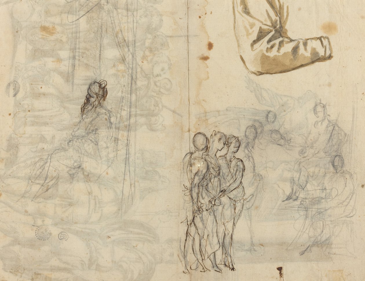 Paolo Veronese Çemberinden Tarihi Bir Tablodan Sonra Kopya [recto] by Italian 16th Century