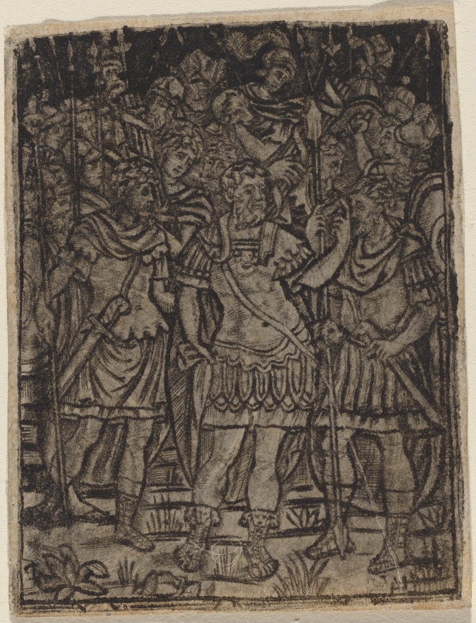 Askerlerine Hitap Eden Romalı General by Italian 16th Century