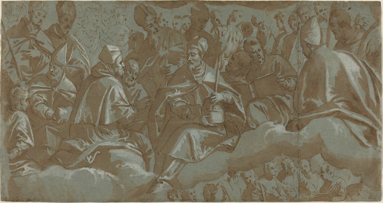 Bulutların Üzerindeki Azizler by Italian 16th Century