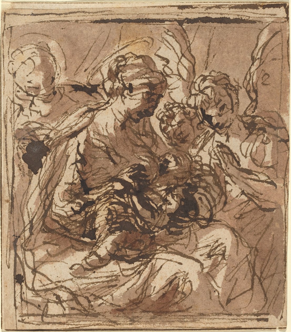 kutsal Aile by Italian 17th Century