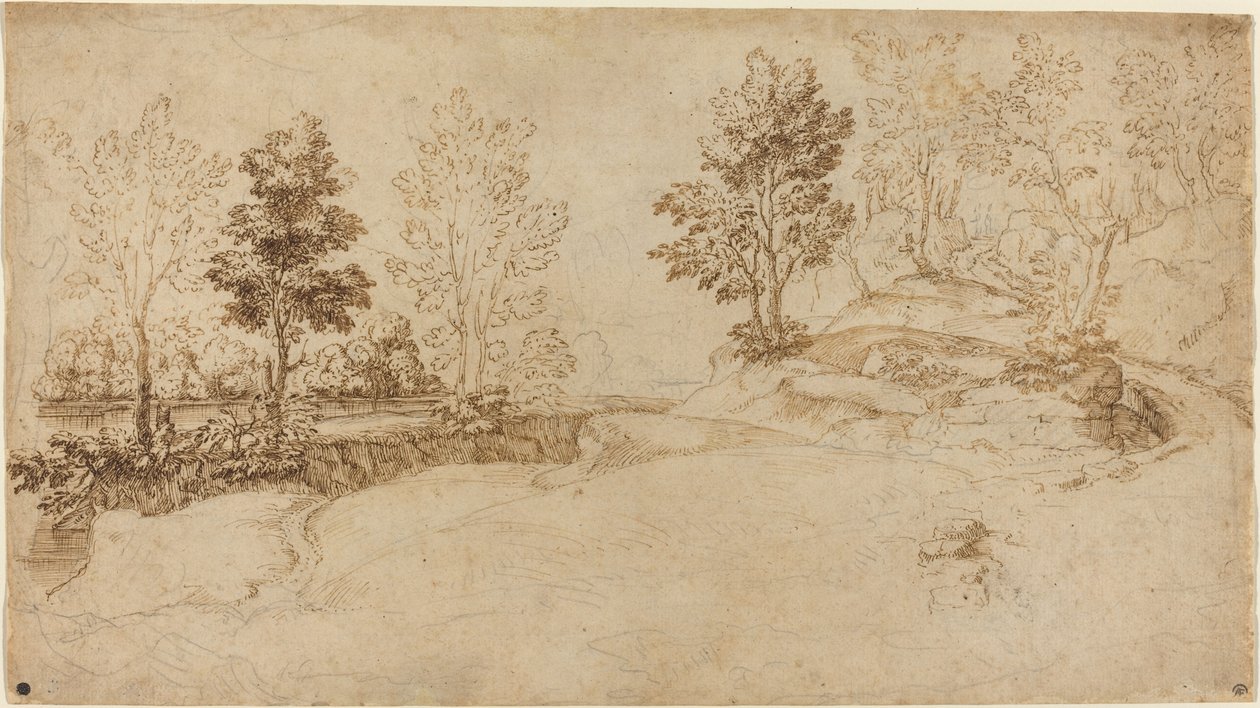 Nehir Manzarası by Italian 17th Century