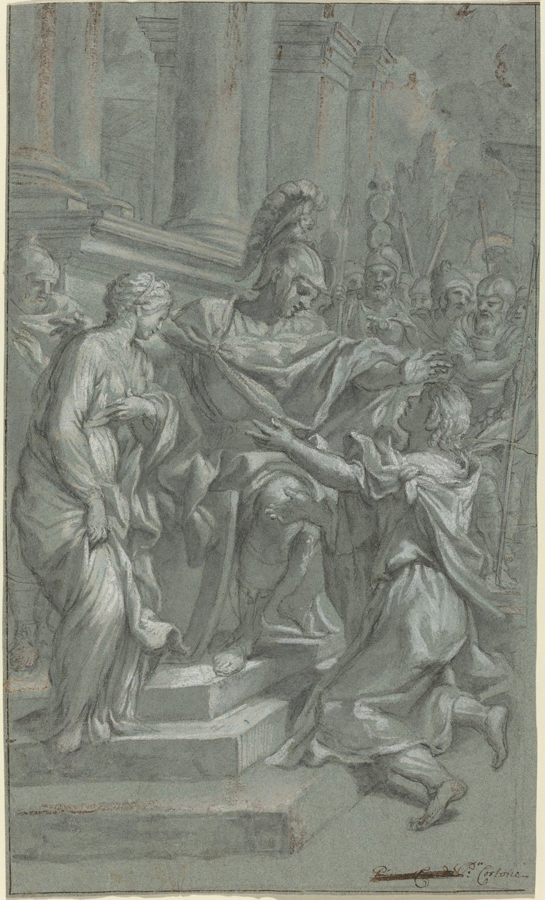 Scipio Tutsağı Sevgilisine Geri Getiriyor by Italian 17th Century