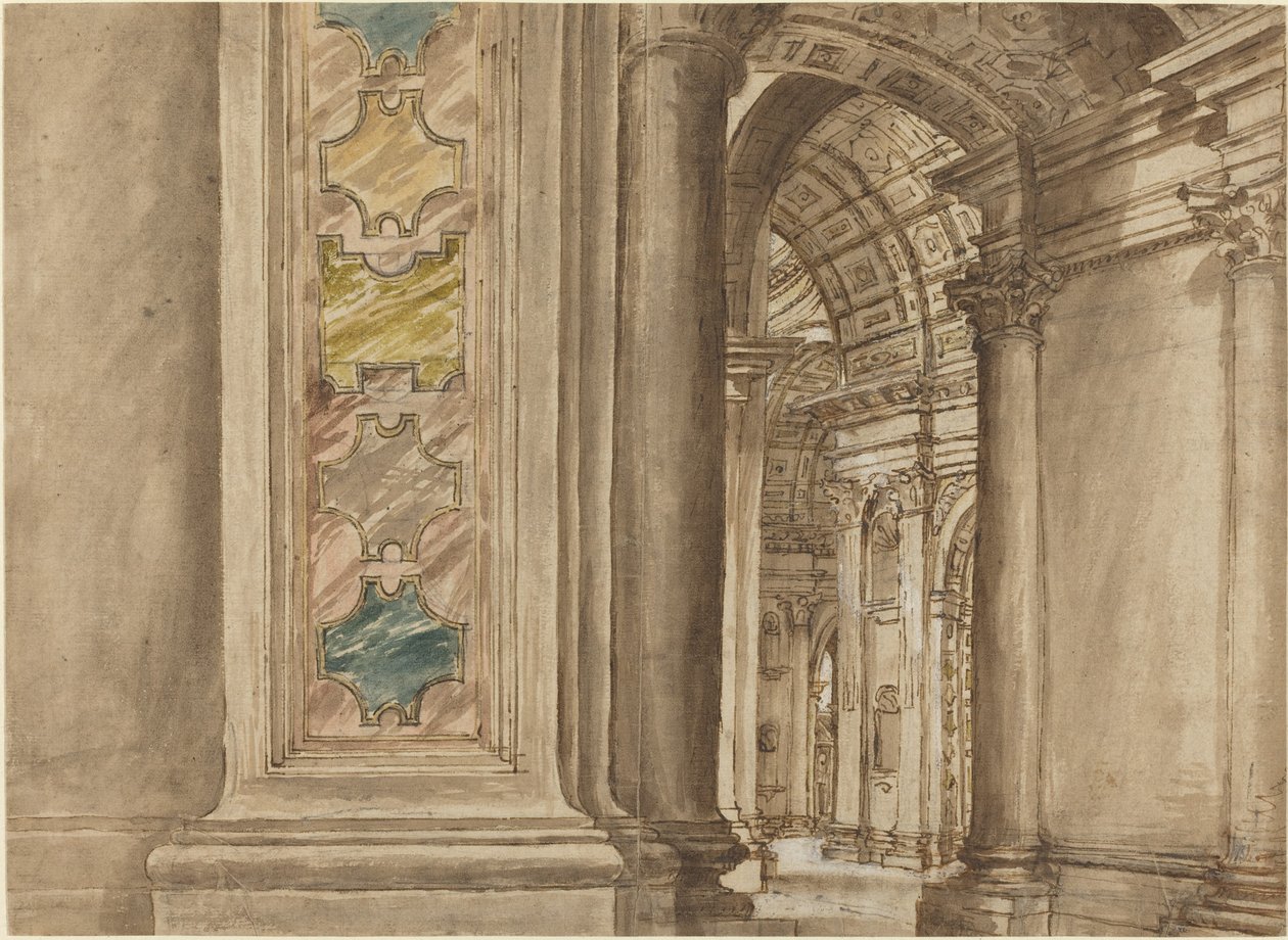Aziz Petrus'un İçi, Roma by Italian 17th Century