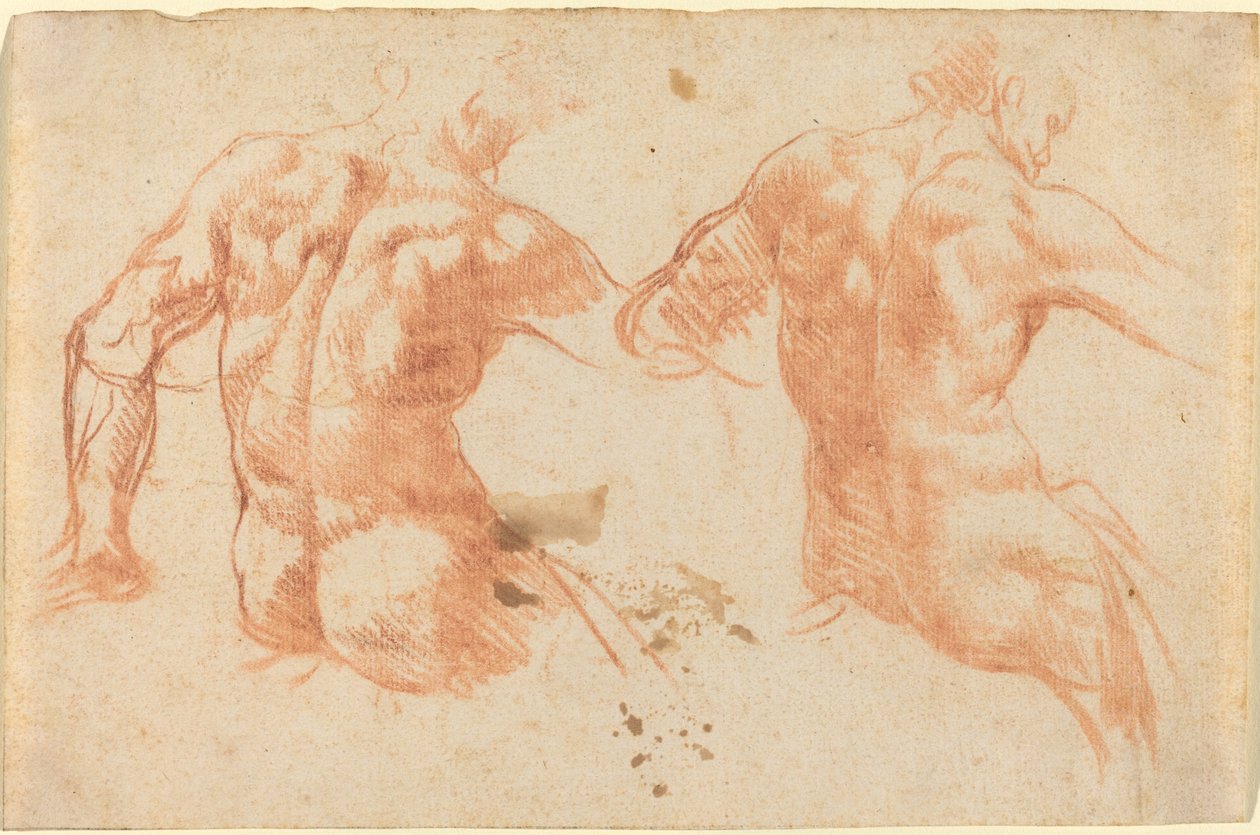 iki çıplak by Italian 17th Century