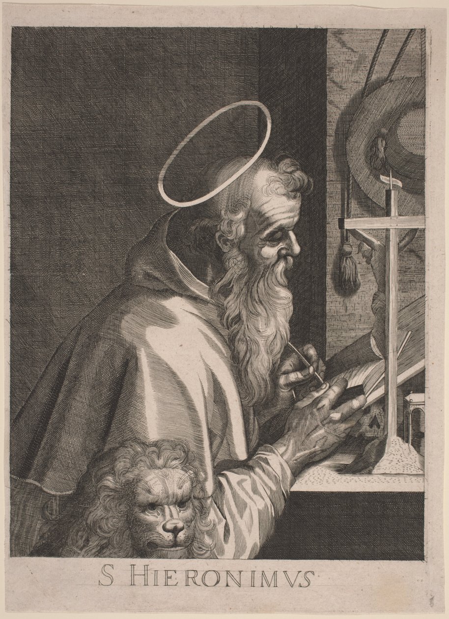 Aziz Jerome by Italian 17th Century, after Aegidius Sadeler II