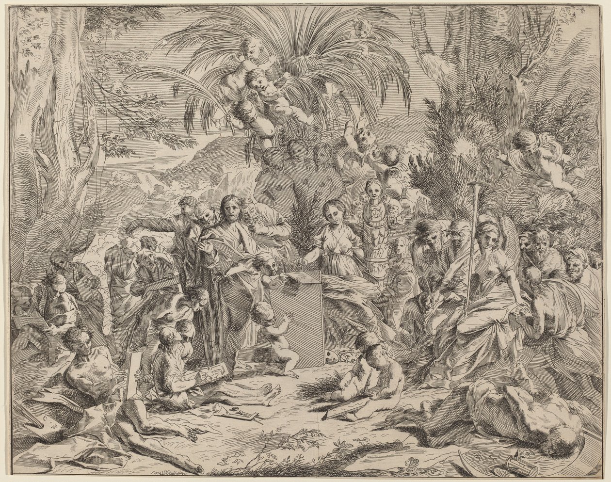 Resim Alegorisi by Italian 17th Century, after Pietro Testa