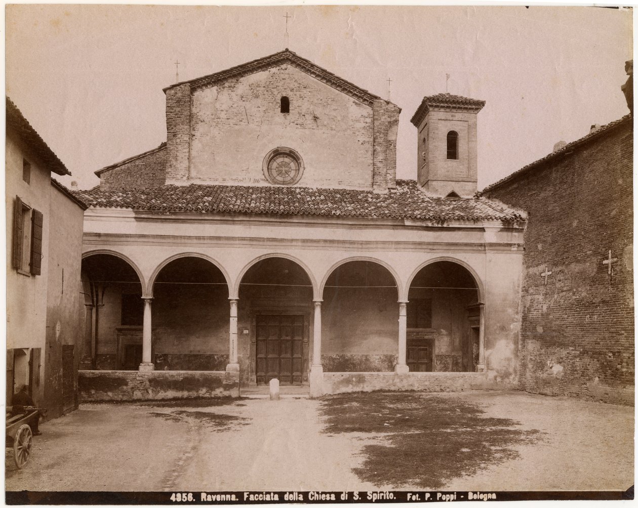 Kutsal Ruh Kilisesi, Ravenna, Emilia-Romagna, İtalya, fotoğraf Pietro Poppi, Bologna, 1900 civarı by Italian Photographer