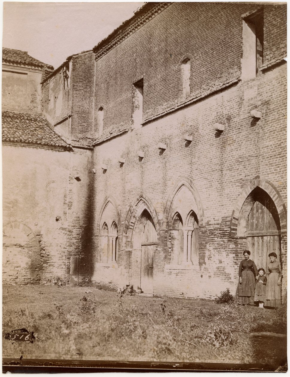 Capitular odasının dışı, Pomposa manastırı, Emilia-Romagna, İtalya, Luigi Ricci, Ravenna