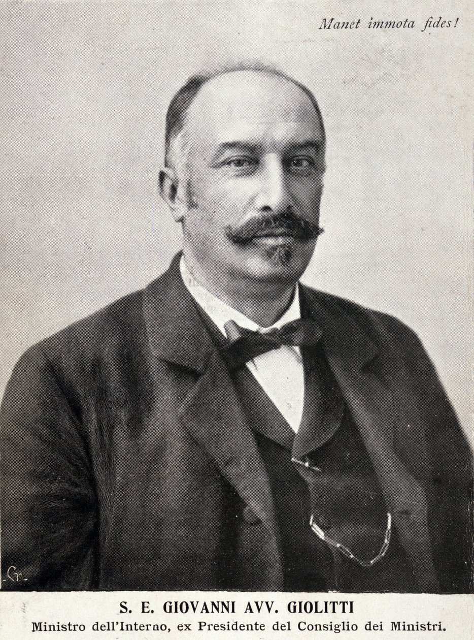 Giovanni Giolitti (1842-1928), İtalyan politikacı portresi. by Italian Photographer
