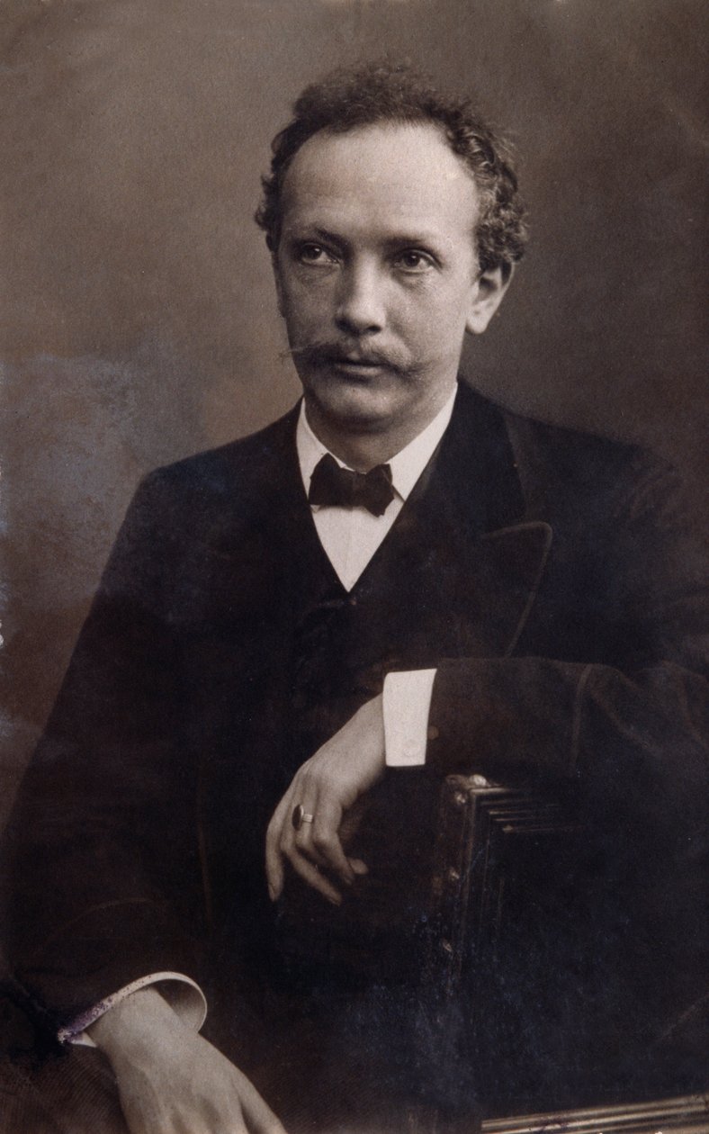 Richard Strauss (1864-1949) Alman bestecinin portresi. by Italian Photographer