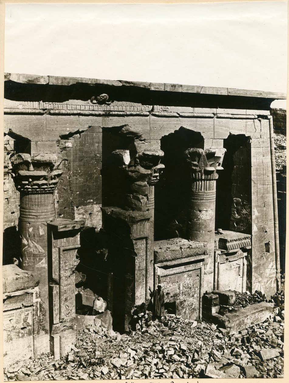 Mandulis Tapınağı Pronaos, Kalabsha, Mısır, fotoğraf Antonio Beato by Italian Photographer