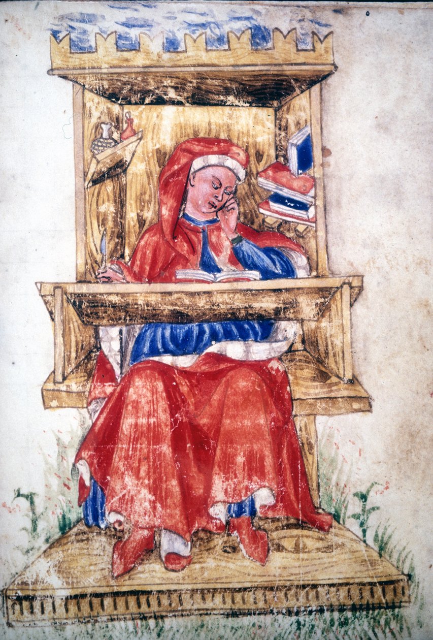 Bir sandalyede yazan bir Yahudi adam by Italian School