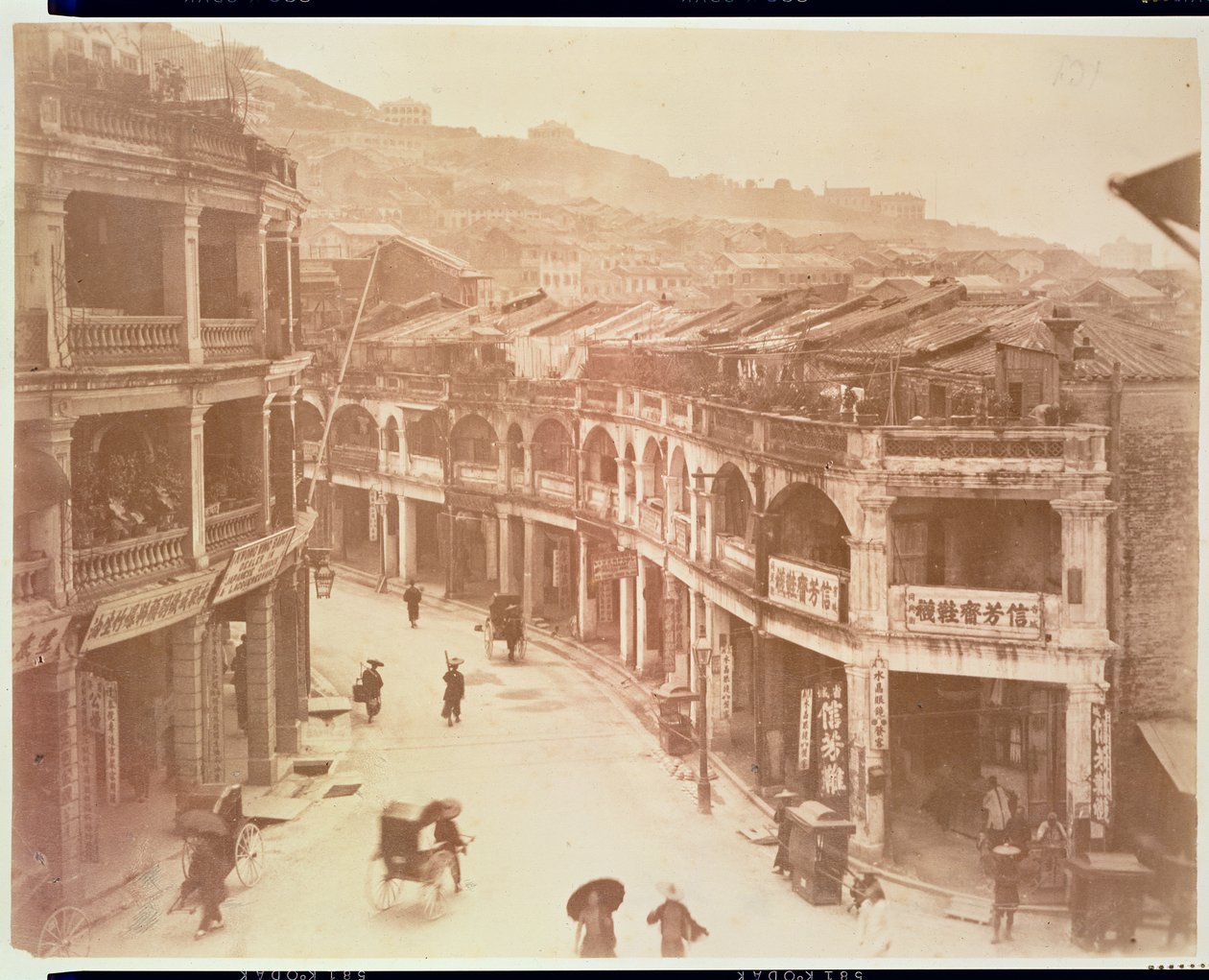 Hong Kong'da Bir Sokak (albüm baskısı) by Italian School