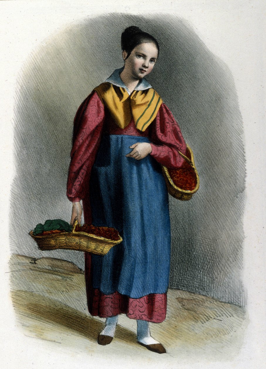 Genç bir gezgin çilek pazarlamacısı. Locarno