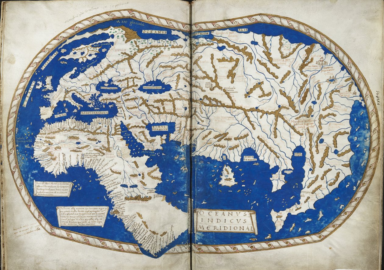 Ekle 15760 f.68v-69 Dünya Haritası, Enrico Martello