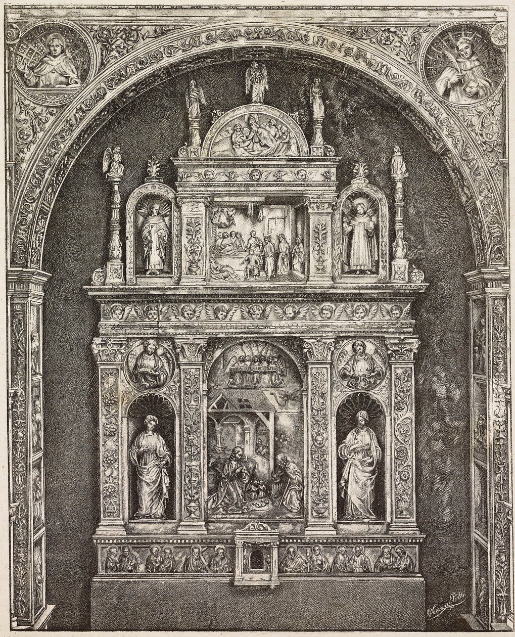 St Cita kilisesindeki sunak, Antonello Gagini, Palermo, İtalya, G Cavallotti