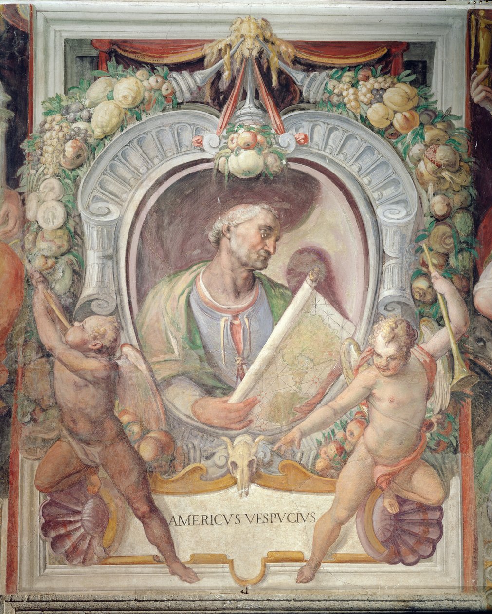 Amerigo Vespucci, Sala del Mappamondo