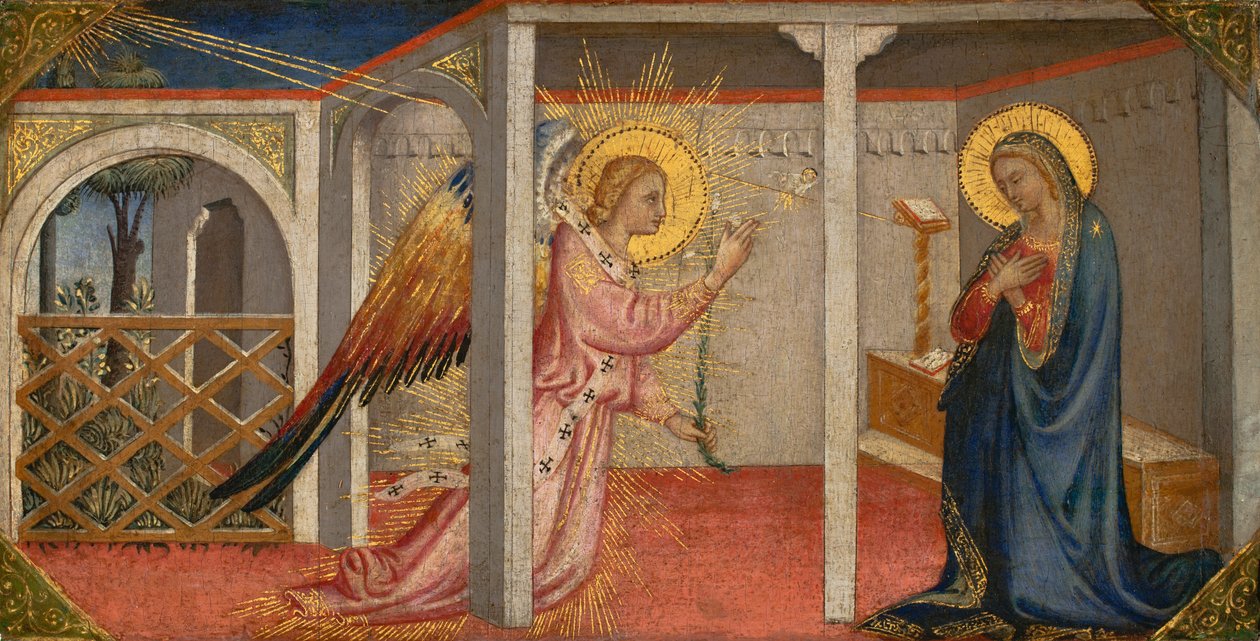 Müjde, Floransa, 15. yüzyılın ortaları (panelde mizaç) by Italian School