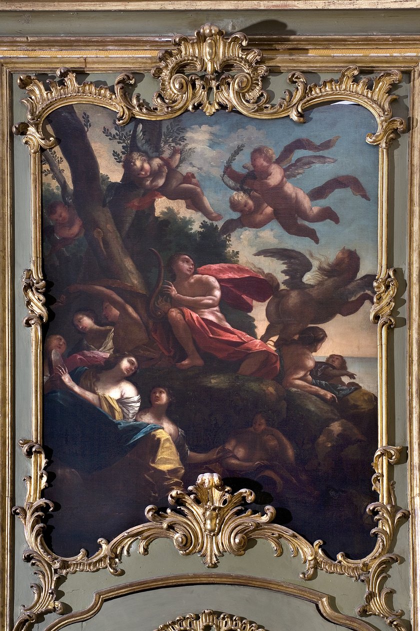 Apollon, Pegasus ve İlham Perileri by Italian School