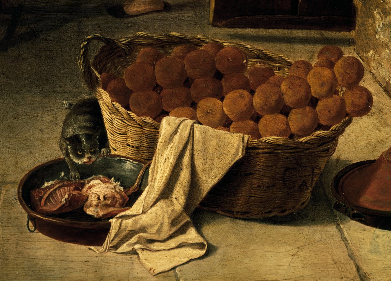 Ekmek sepeti, detay Forneria, İtalya by Italian School