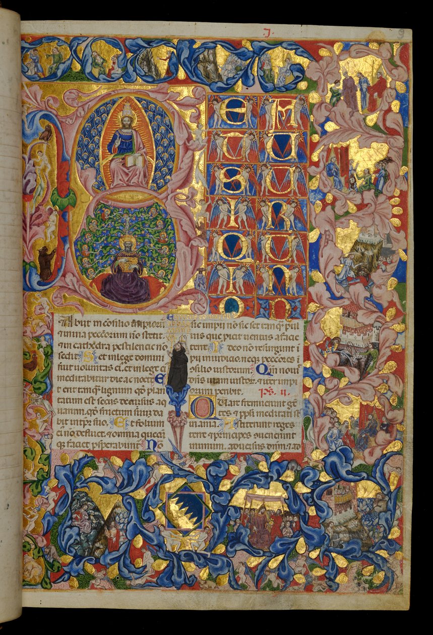 Beatus vir, Görkemli Mesih, Kral Davut by Italian School