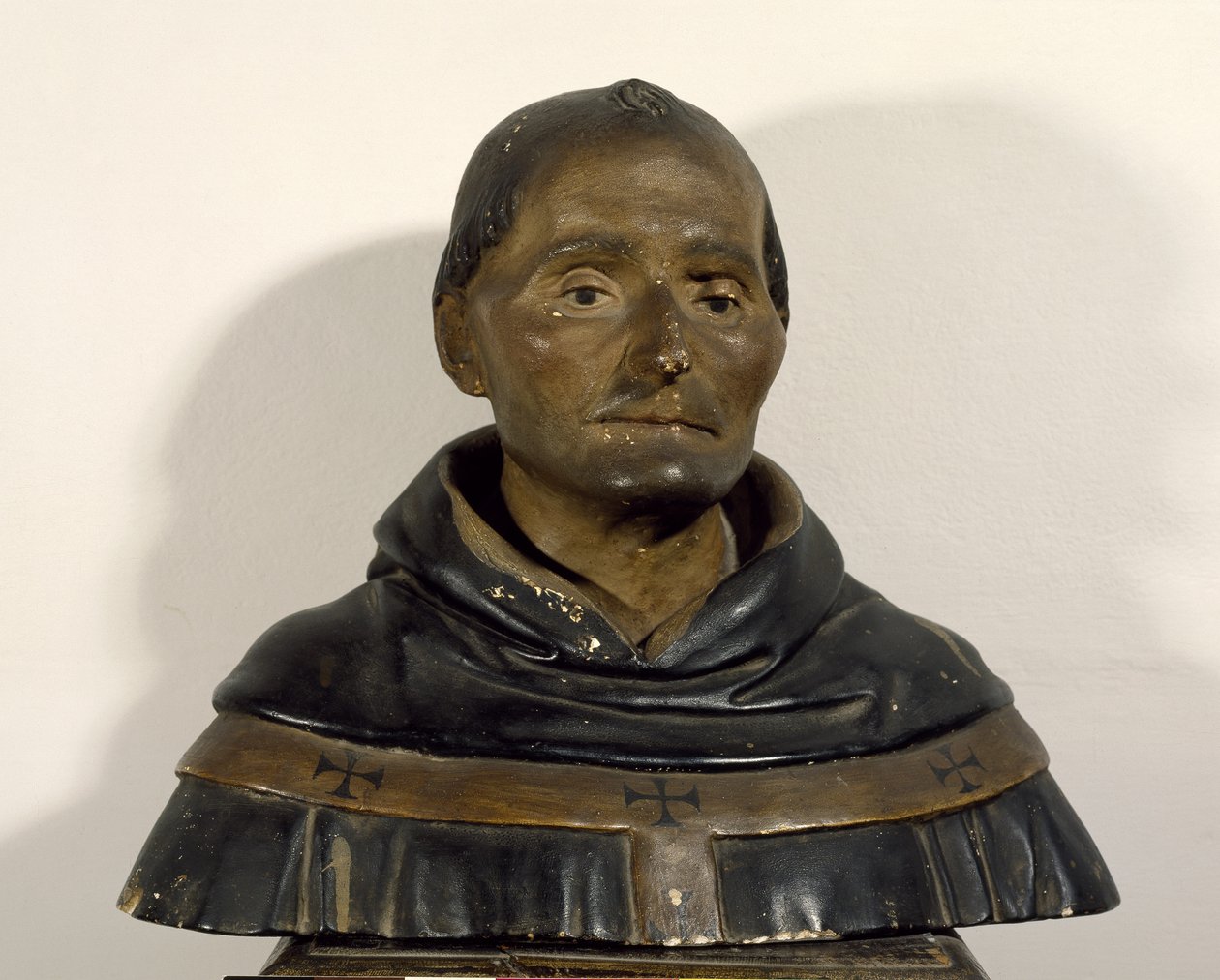 Aziz Antoninus büstü (1389-1459) (boyalı ahşap) by Italian School