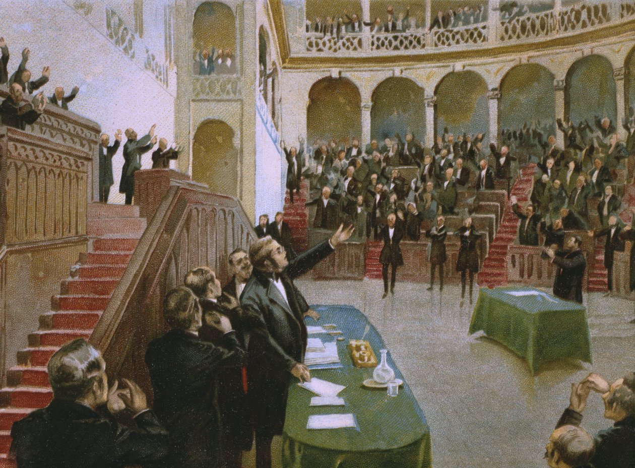Cavour, ilk İtalyan ulusal parlamentosunu 18 Şubat 1861