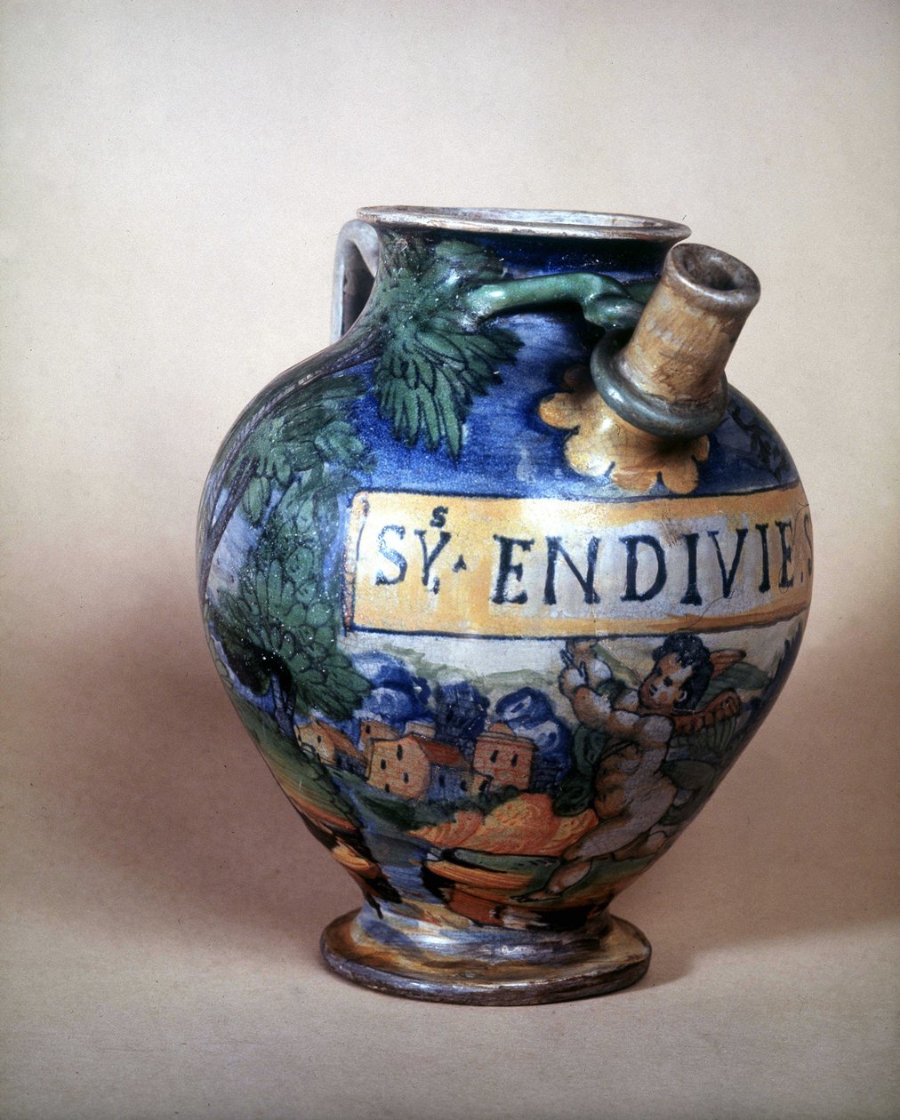 Urbin'in seramik testi. 16. yüzyıl.Museo del Castello. Milano by Italian School