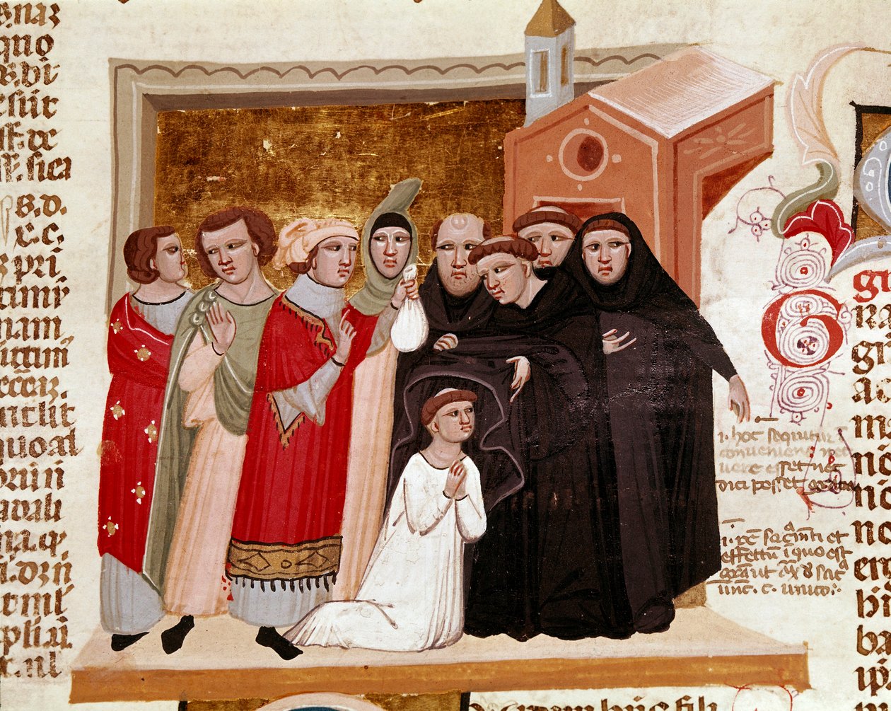 1140 tarihli ve Roma Katolik Kilisesi kanunlarını ve kanunlarını düzenleyen “Decret de Gratien” (“Concordia discordantium canonum” veya “Decretum Gratiani”)