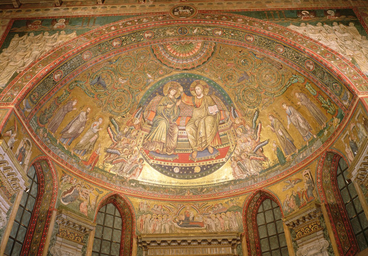 İsa Enthroned (mozaik) by Italian School