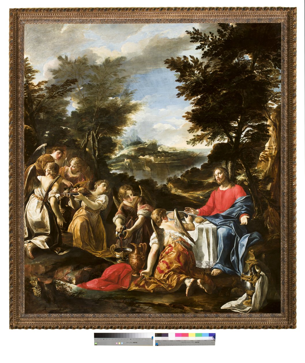Melekler Tarafından Hizmet Edilen Mesih, c.1650-1700 by Italian School