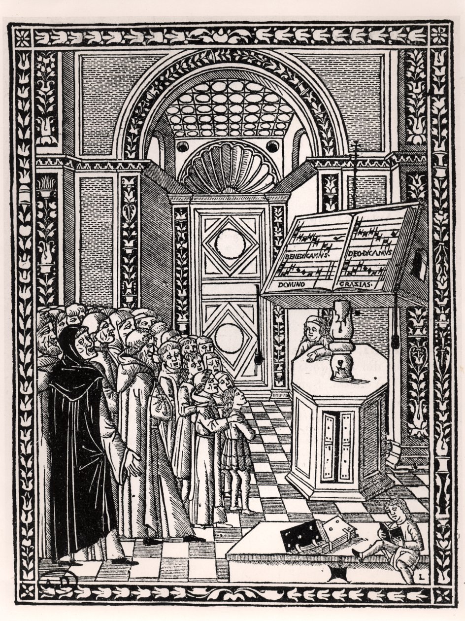 Kilise korosu, Franchino Gaffurio (1451-1522) tarafından Practica Musicae