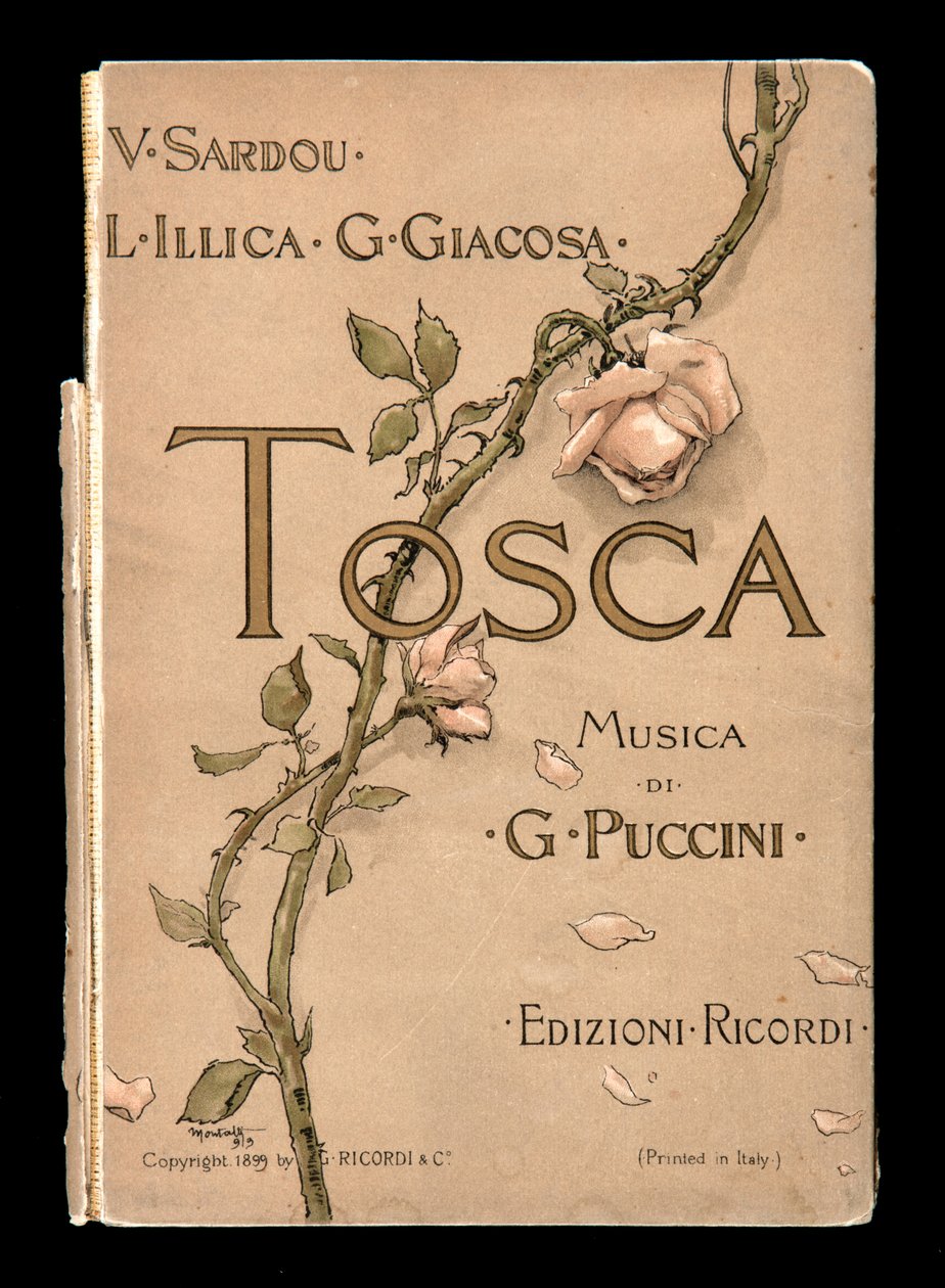 Kapak, Libretto della Tosca, Giacomo Puccini, Ricordi Edition, İtalya by Italian School