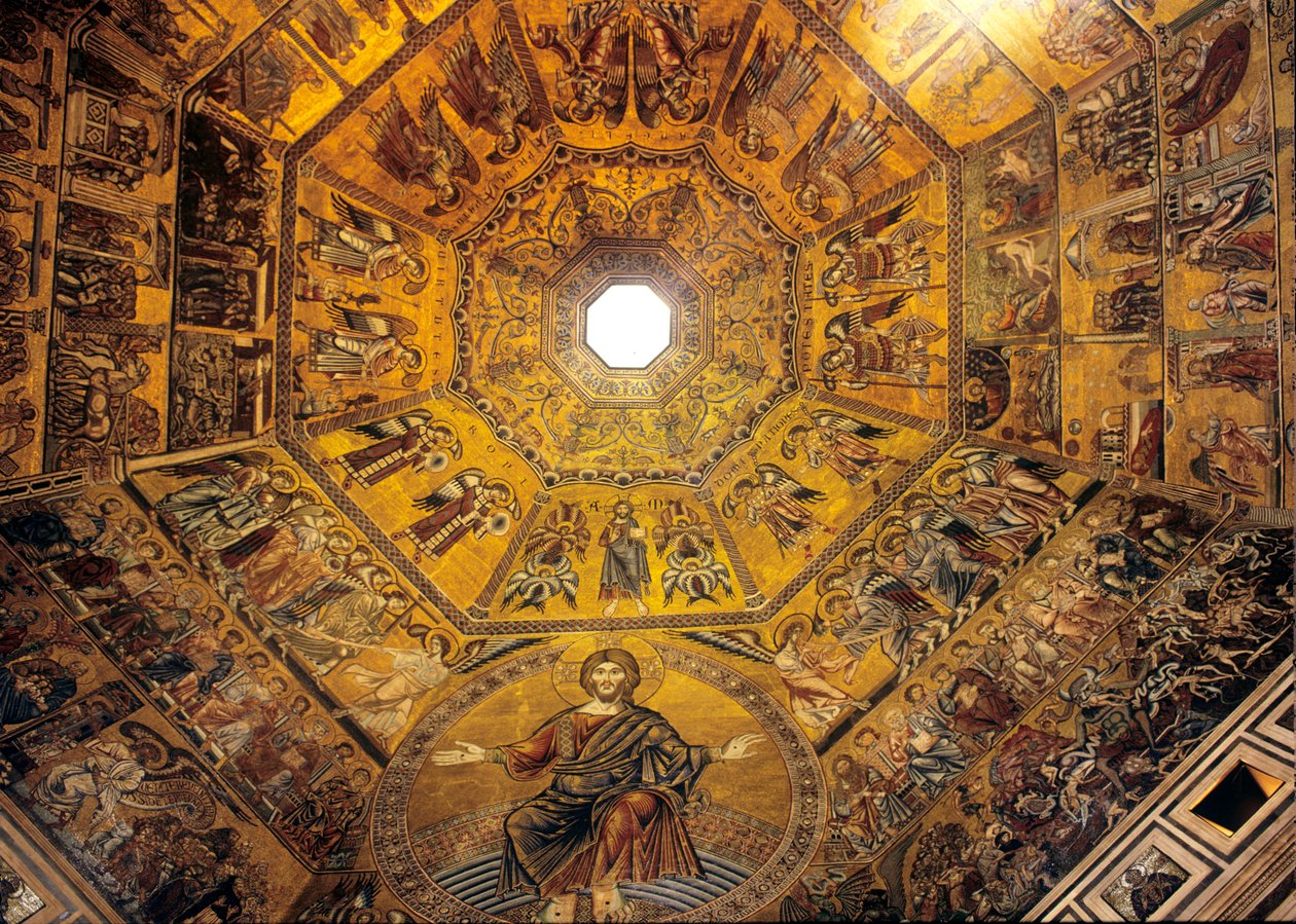 San Giovanni Vaftizhanesi Kubbesi (mozaik) by Italian School