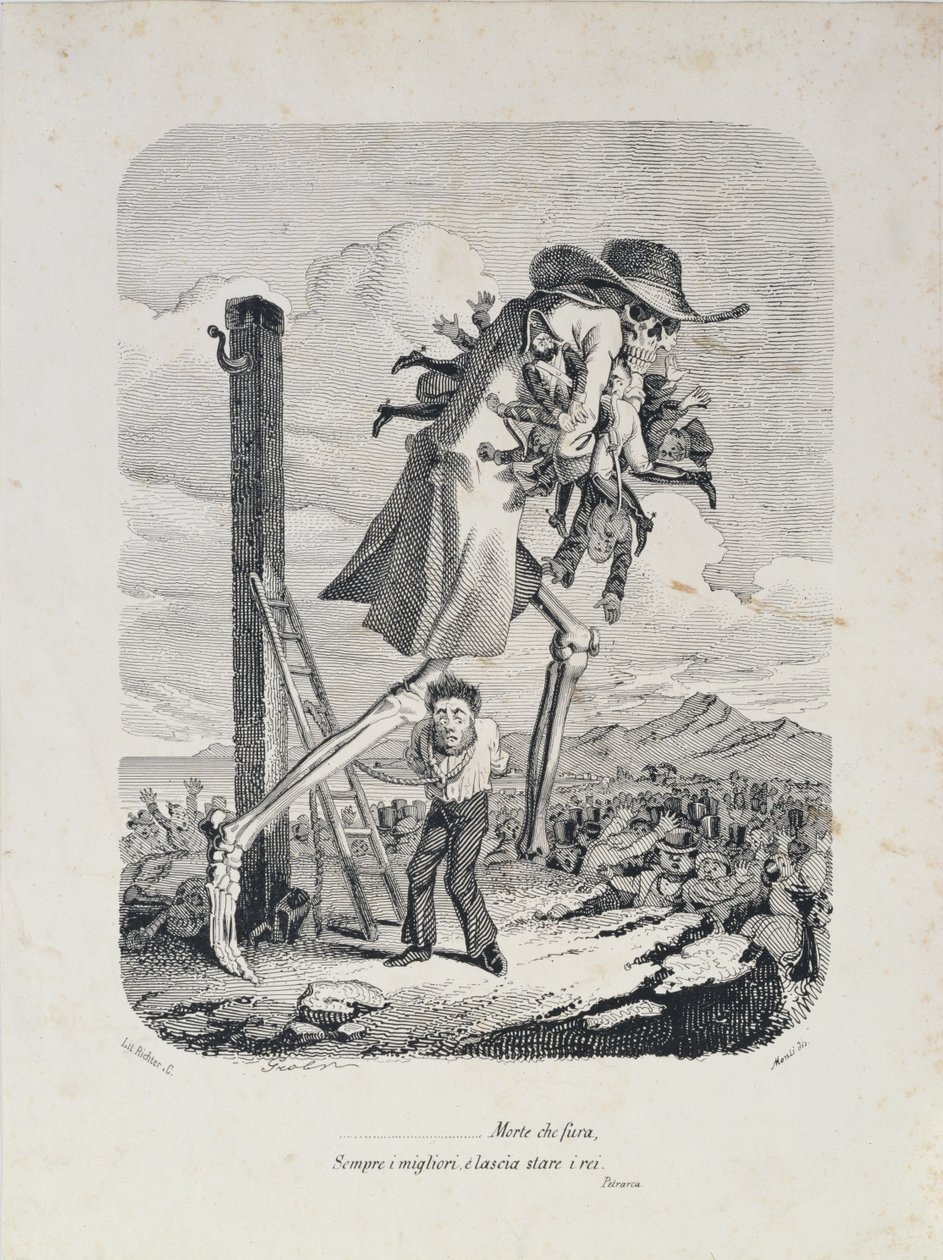 Ölüm Tüm İyileri Alır ve Kötüleri Bırakır, 1850 dolayları by Italian School